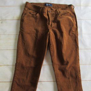 Old Navy Rockstar Mid Rise Size 8 Corduroy Caramel